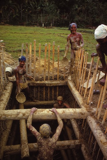 Digging for Precious Stones in Gem Pits, Pelmadulla, Sri Lanka, 20th century. Artist: CM Dixon.