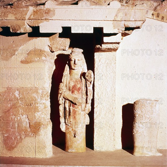 Model of ancient Temple of Athena, 6th century BC. Artist: Unknown.