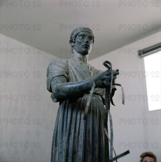 The Charioteer Bronze, Delphi, Greece, c475BC-470 BC. Artist: Unknown.