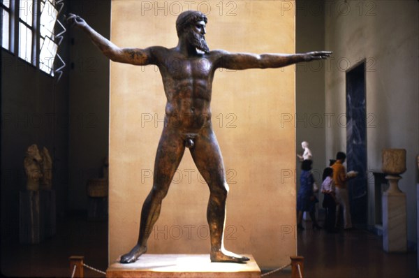 Greek Bronze Statue of Poseidon found in sea near Cape Artemisian, c5th century BC. Artist: Unknown.