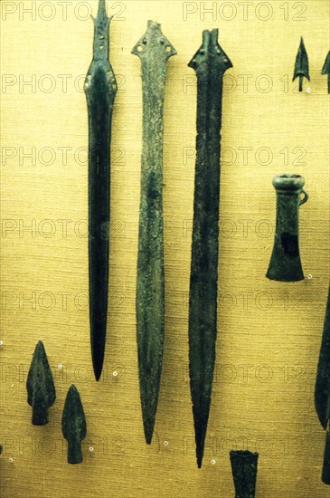 Celtic Bronze Iron Age Sword-Blades from Rive Seine at Paris, c800BC. Artist: Unknown.