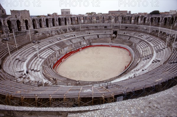 Roman Ampitheatre, Arles, France, 1st Century. Artist: CM Dixon.