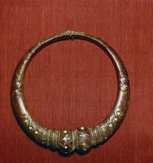 Celtic Bronze collar, (Torc) from Roxburghshire, Scotland, c1st Century. Artist: Unknown.