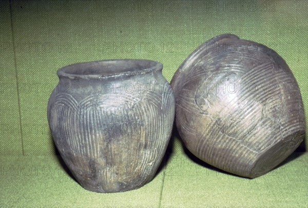 Two Celtic pots from Manching, Germany, 1st century BC. Artist: Unknown.