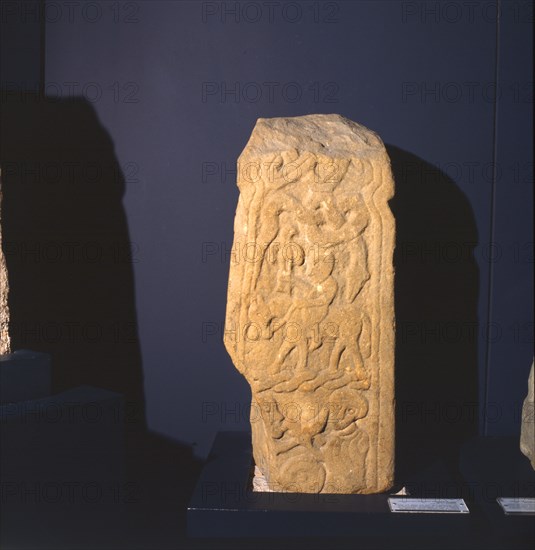 Viking Cross-Shaft Fragment from Sockburn, County Durham, 10th century. Artist: Unknown.