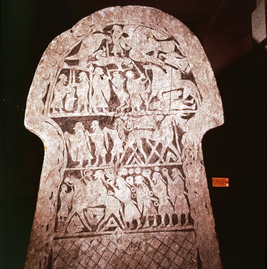 Stela from Gelgarda, Larbro, Gottland, Sweden, c20th century. Artist: Unknown.