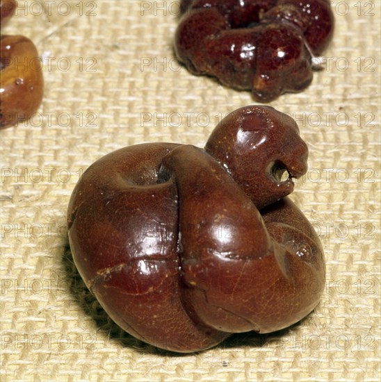 Animal in Amber, Norway, Viking Period, 9th century. Artist: Unknown.