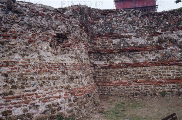 Part of Roman City Wall near Balkern Gate, Colchester, Essex, England, c20th century. Artist: CM Dixon.