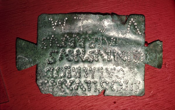 Votive Plaque in Roman Bronze, to the God Silvanus Callirius, c1st century.  Artist: Cintusmus.