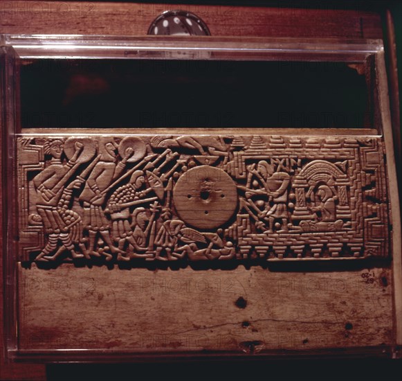 Detail from Franks Casket', whalebone Northumbrian work, c700. Artist: Unknown.