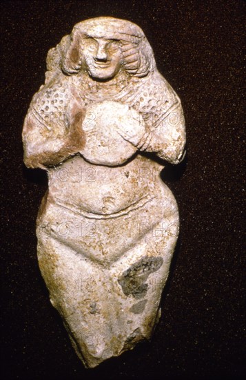 Terracotta Fertility goddess, Ishtar (Astarte), Old Babylonian, c2000 BC. Artist: Unknown.