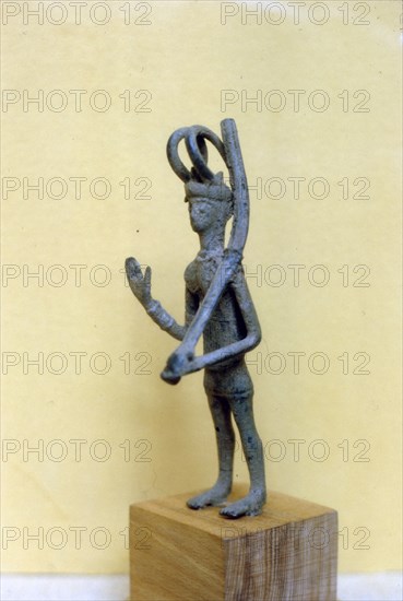 Archaic Greek warrior in Bronze, Syracuse, Sicily. Artist: Unknown.