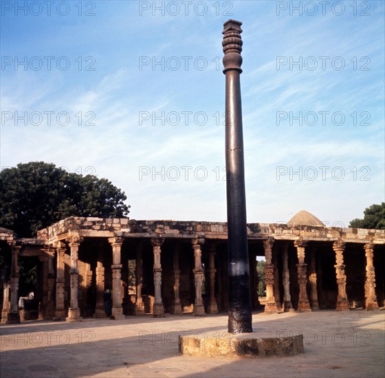 Asoka Pillar, Delhi, c20th century. Artist: CM Dixon.