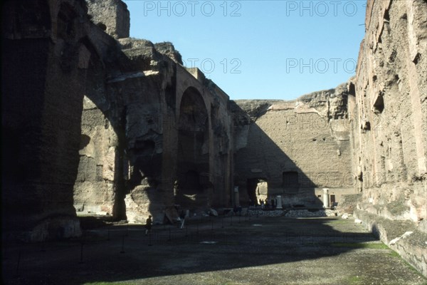 Baths of Caracalla, Rome, c20th century. Artist: CM Dixon.