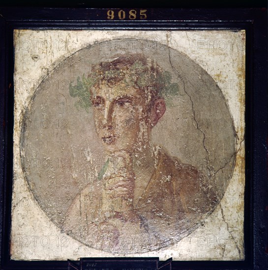 Roman Portait of a Young Man from Pompeii, c1st century. Artist: Unknown.
