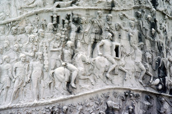 Roman Cavalry and Auxiliaries, Trajan's Column, Rome, c2nd century. Artist: Unknown.