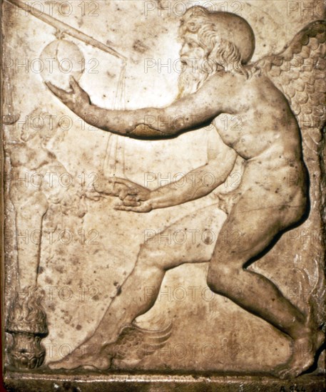 Roman Relief of Saturn. Artist: Unknown.