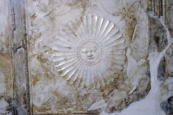 Sol (sulis), the Sun in Stucco, Villa Farnesina, Rome, c1st century BC -1st century. Artist: Unknown.