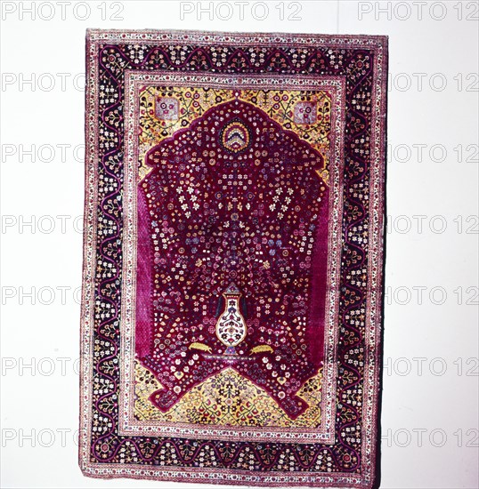 South Persian Prayer Rug, 18th century. Artist: Unknown.