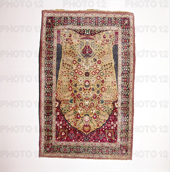 South Persian Prayer Rug, 18th century. Artist: Unknown.