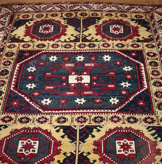 Turkish Rug with Garden Theme, 18th century. Artist: Unknown.