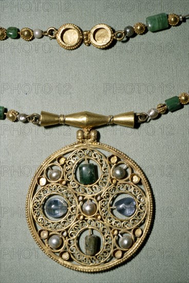 Byzantine Gold treasure from Assiut or Antinoe, Egypt, 600. Artist: Unknown.