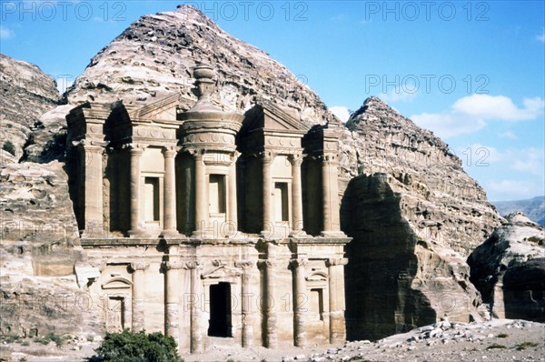 Ad Deir Monastery at Petra, c20th century. Artist: CM Dixon.