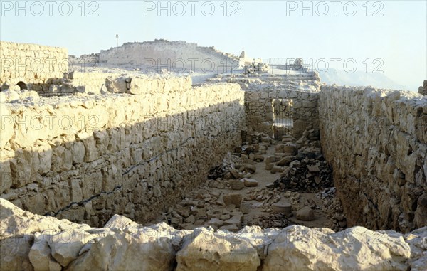 Store rooms of Herod's Palace, Masada, Israel, c20th century.  Artist: Unknown.