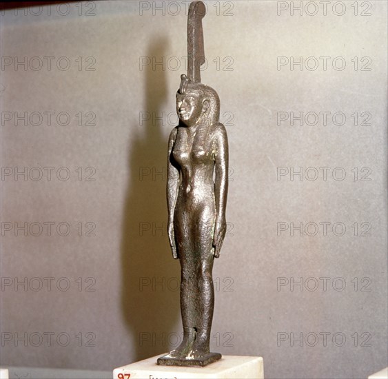 Egyptian bronze, Goddess Maat, (Truth), 26th Dynasty, c664BC-332BC Artist: Unknown.