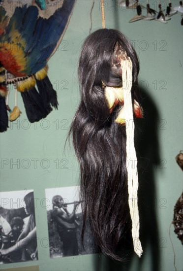 South American Indian Shrunken Head, Jivaro Tribe, Amazonia. Artist: Unknown.