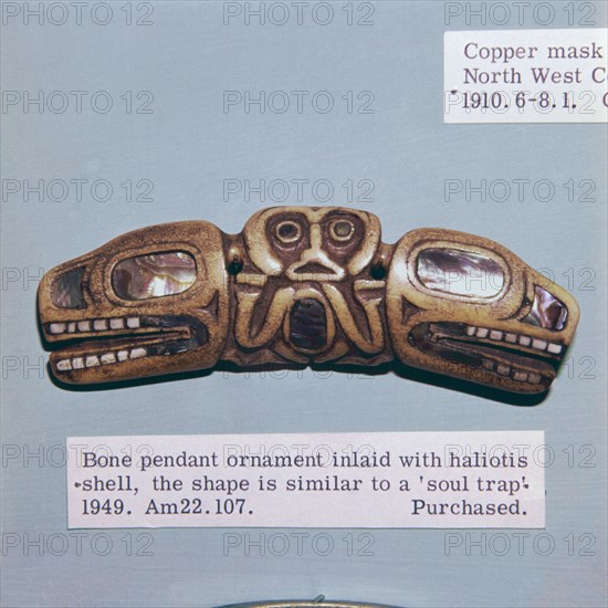 Pacific Northwest Coast Indian Haida Tribe, Soul Trap, used by a Shaman. Artist: Unknown.