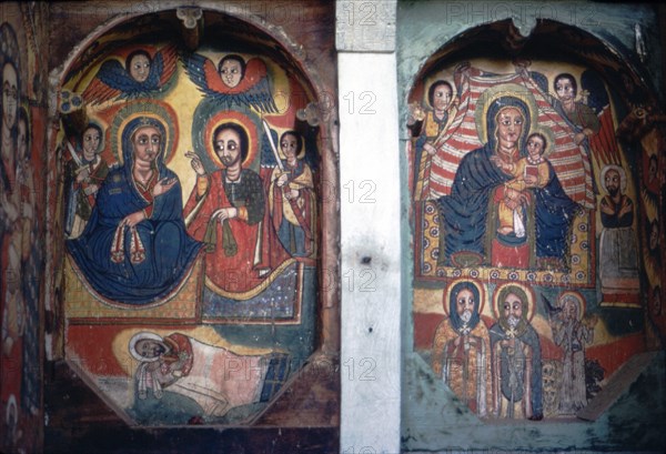 Christian Church wall painting, Ethopia. Artist: Unknown.