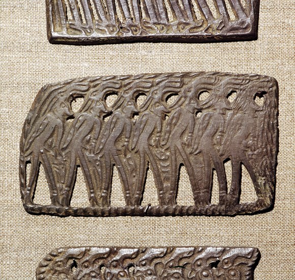 Bronze Plaque from Kama River Tribes, USSR, 3rd century BC-8th century. Artist: Unknown.
