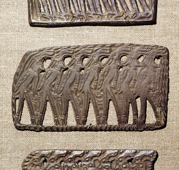 Bronze Plaque from Kama River Tribes, USSR, 3rd century BC-8th century.  Artist: Unknown.