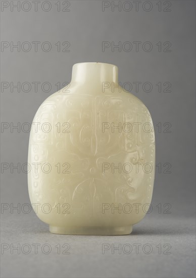Jade snuff bottle , China, Qing dynasty, 1644-1911. Creator: Unknown.