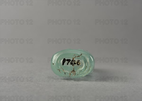 Aquamarine snuff bottle, China, Qing dynasty, 1644-1911. Creator: Unknown.