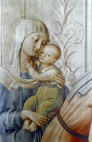 'St Laurence giving alms to the Poor' (detail), mid 15th century. Artist: Fra Angelico