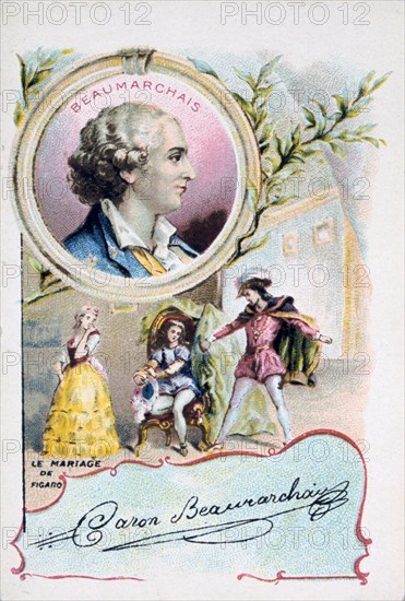 Beaumarchais and The Marriage of Figaro, 1784 (c1900). Artist: Unknown