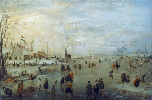 'Winter Landscape', 1630-1634. Artist: Hendrick Avercamp