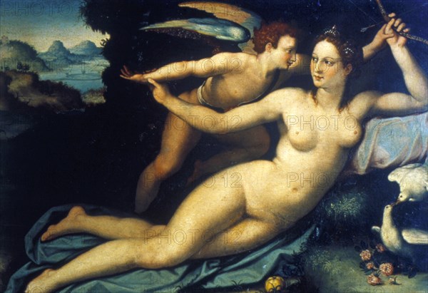 'Venus and Cupid', mid 16th century. Artist: Agnolo Bronzino
