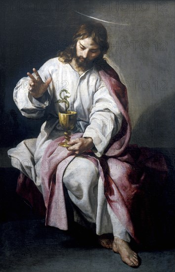 'St John the Evangelist with the Poisoned Cup', 1636. Artist: Alonso Cano