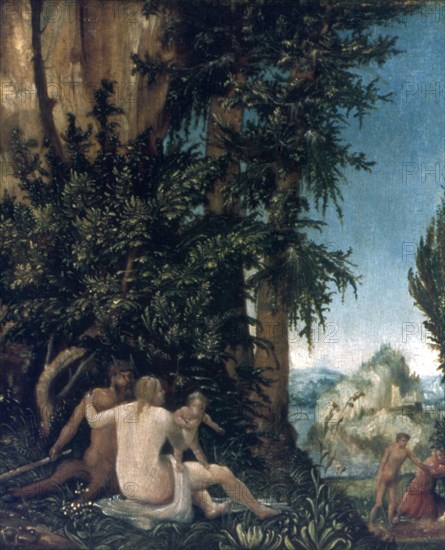 'Landscape with family of Satyrs', 1507. Artist: Albrecht Altdorfer