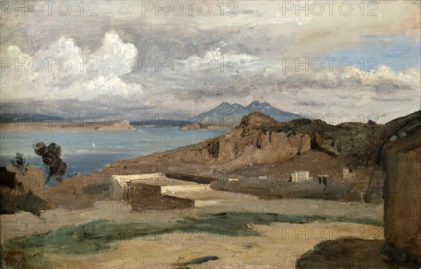 'Ischia, seen from Mount Epomeo', 1828.  Artist: Jean-Baptiste-Camille Corot