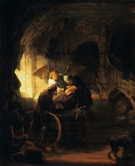 'Tobias Returns Sight to His Father', 1636. Artist: Rembrandt Harmensz van Rijn