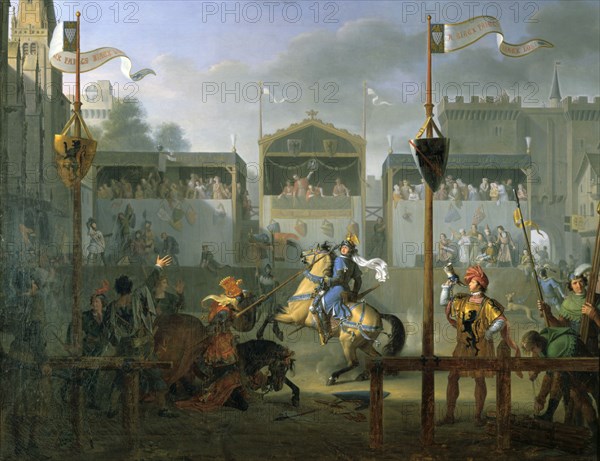 'The Tournament', 1812. Artist: Pierre Henri Revoil