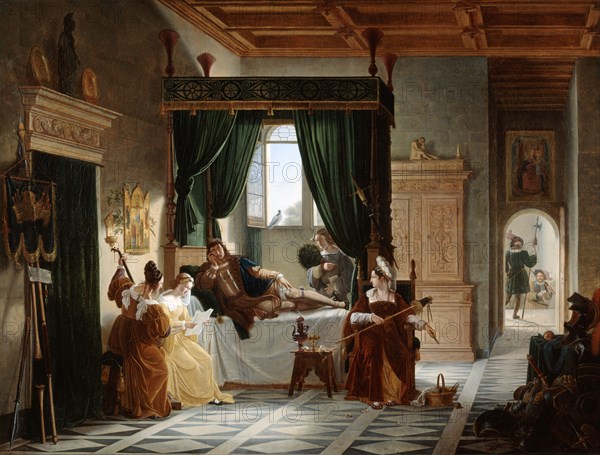 'The Convalescence of Bayard', c1796-1842. Artist: Pierre Henri Revoil