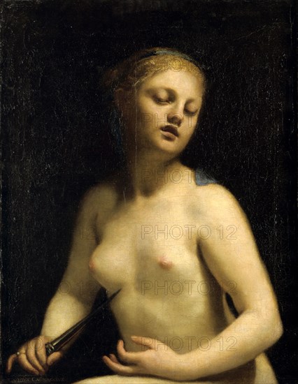 'The Death of Lucretia', 17th century. Artist: Guido Cagnacci