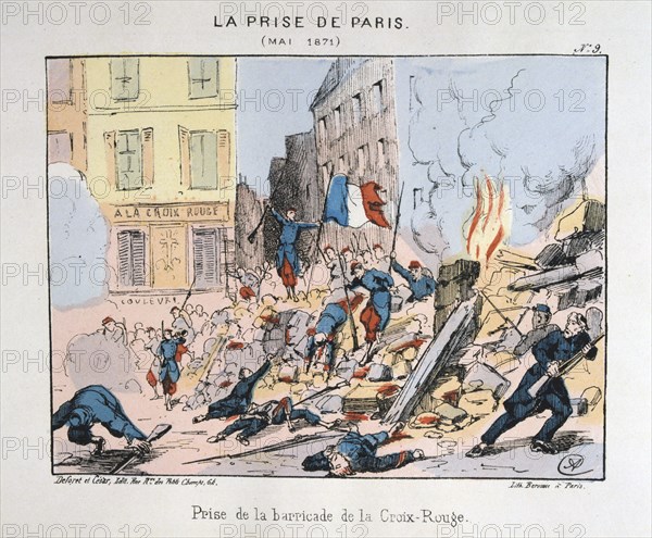 'La Prise de Paris', May 1871. Artist: Anon