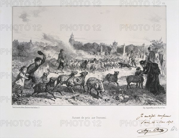 'Autant de pris de l'ennemi', Franco-Prussian War, 1870 (1872). Artist: Auguste Bry