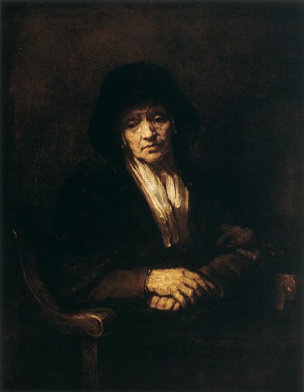 'Portrait of an Old Woman', 1654. Artist: Rembrandt Harmensz van Rijn